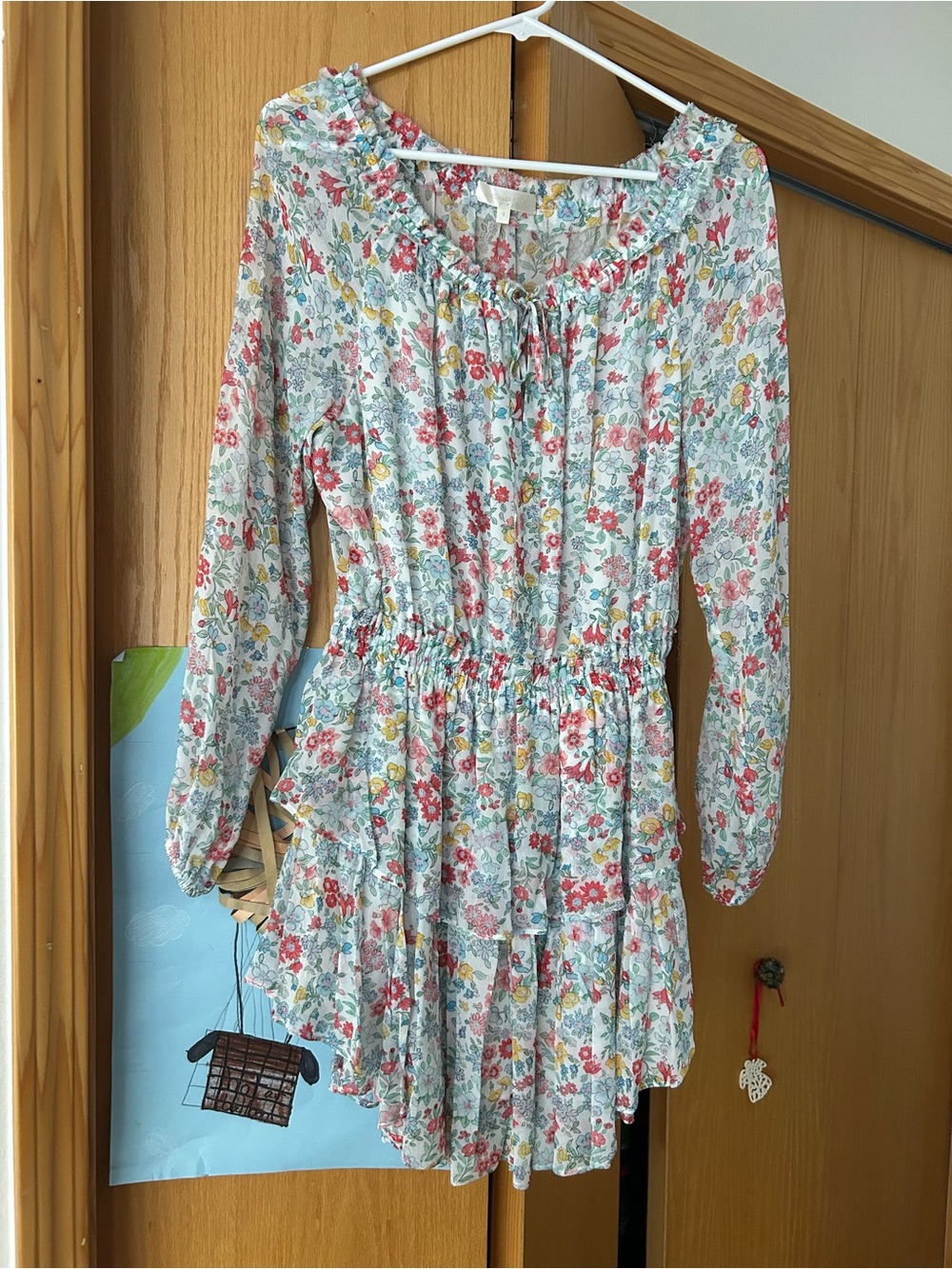 LoveShackFancy dress, long sleeve. Beautiful colors and style. Size small